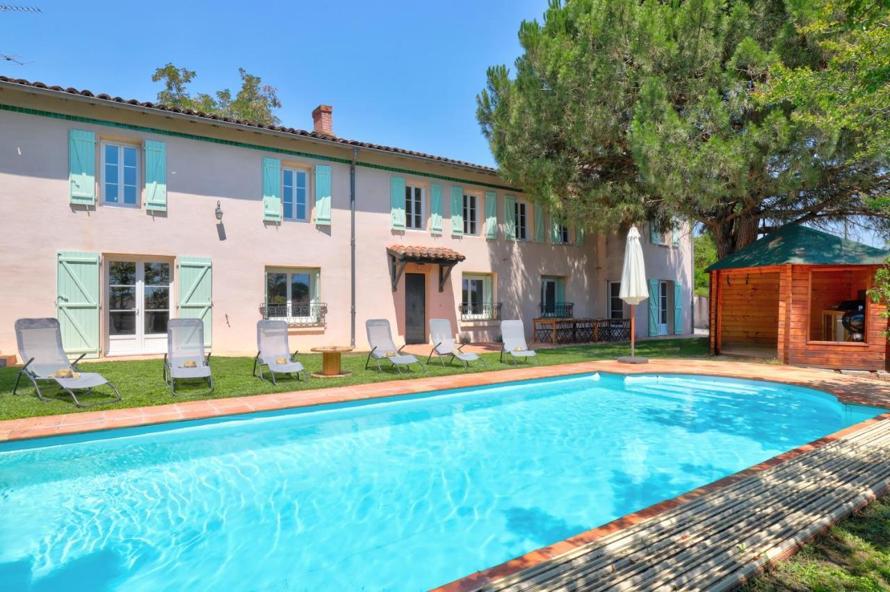 Gite La Grappe Occitane - 14 Personnes - Piscine Privee Ambres 외부 사진