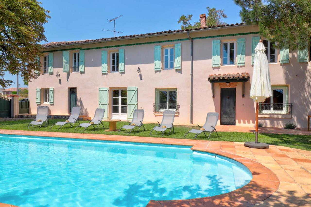 Gite La Grappe Occitane - 14 Personnes - Piscine Privee Ambres 외부 사진