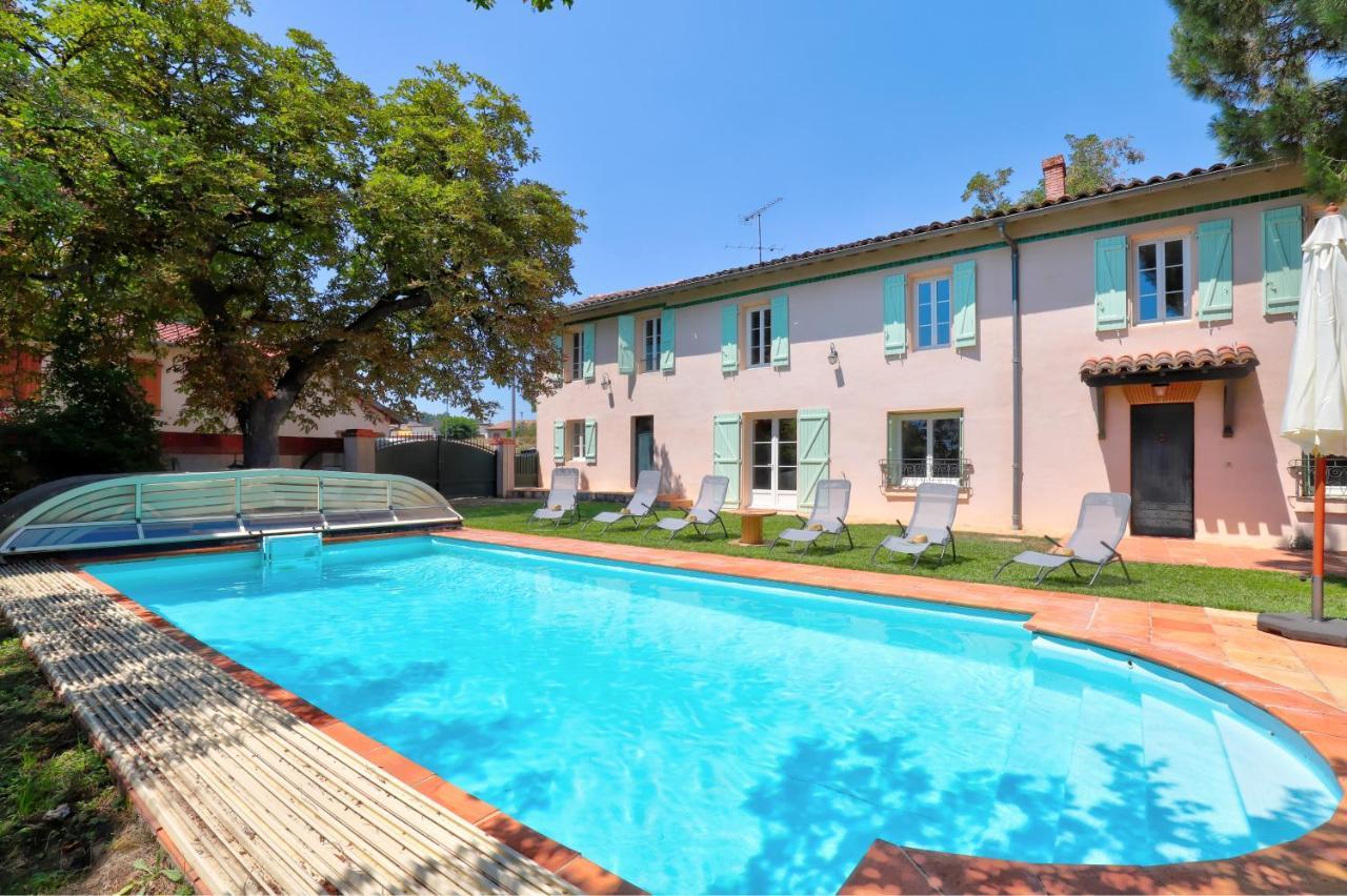 Gite La Grappe Occitane - 14 Personnes - Piscine Privee Ambres 외부 사진